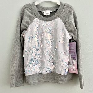 NEW Little Mass Velvet and Sequin Sweatshirt 3T